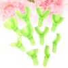 Healifty Dental Disposable Trays Impression Spoons Pack of 10 (Light Green)