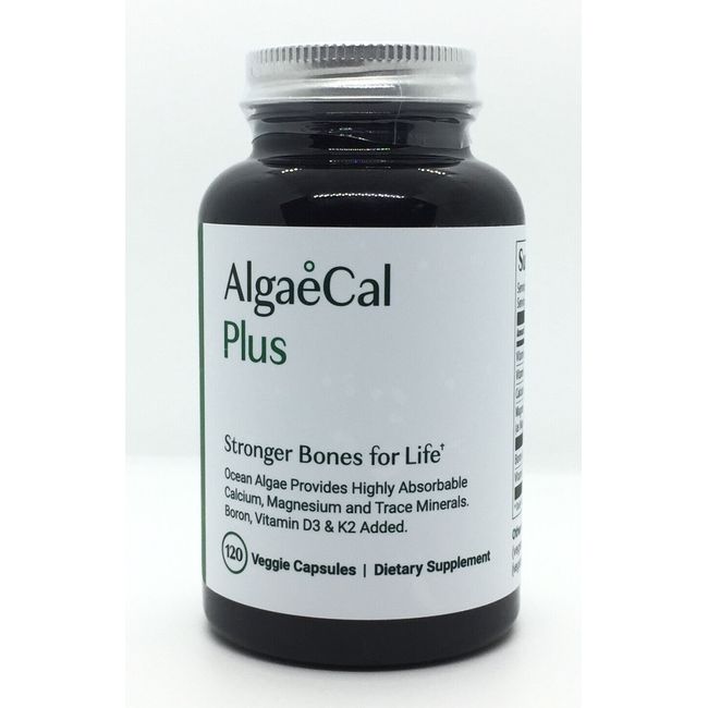 AlgaeCal Plus Stronger Bones Veggie Capsules Dietary Supplement Algae Cal NEW