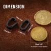 [KeyUnity] KA41BK Titanium Key Ring Carabiner for Connecting Mini Hook Quick Release Connector Small PVD Black 6PCS