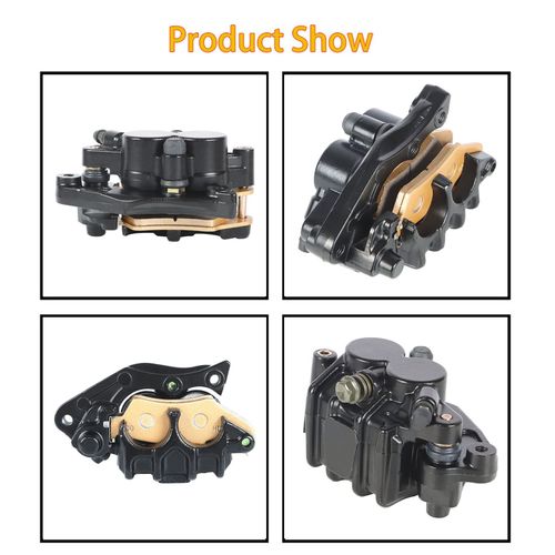 WFLNHB Steel Black Front Brake Caliper with Pads Replacement for Yamaha 2006-2014 YZ 125 250 250 F 400 426F 450F 1998-2006 KX450F KX450F