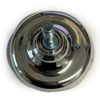 Chrome Feet Glides Castors & Insert For Divan Bed Base, Sofa, Settee, Chair (2)