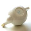 White Porcelain Sphere Teapot for Tea Brewing Delicious