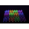 Party Essentials Hard Plastic Cutlery Combo Pack, 144 Pieces/48 Place Settings, Assorted Neon Brights