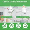 12W Dimmable Socket Fan Light LED Ceiling Fan Remote Home Lamp Fan Light w/3Mode