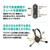 Audio Technica ATH-101 USB USB Headset, Monaural, Type-A Type-C Compatible, Noise Cancelling Microphone, Hand Controller, Antibacterial and Deodorizing, Slider Adjustment