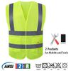 JSungo High Visibility Safety Vest 10 Pack, Yellow Reflective Vest with 2 Inch Hi vis Silver Strip, Construction Vest for Men & Women, Universal Size