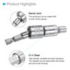 CoCud 4mm Socket Set, 3-Piece, 1/4" Drive, Universal Joints & Adapter, For Home Maintenance