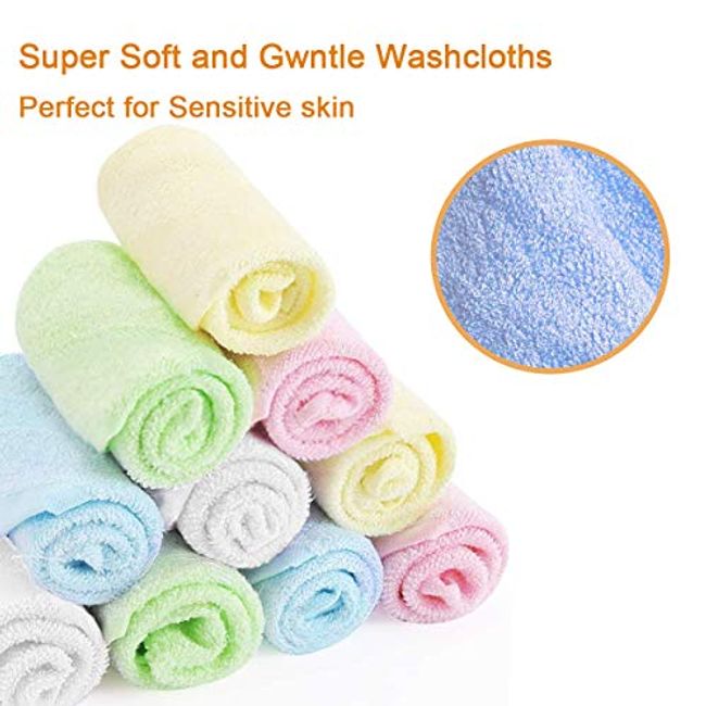 Newborn Infant Cloth & Towel Ultra Soft Thick Cleaning for Sensitive Skin  Baby Absorbent Baby Washcloths Kitchen Towels Washcloth for Bathroom