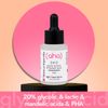 Skincyclopedia AHA Exfoliating Night Serum with 20% Lactic, Glycolic and Mandelic Acid and PHA - Chemical Peel Solution for Spots, Hyperpigmentation, Acne Scars and Pores - for Men and Women, 30ml