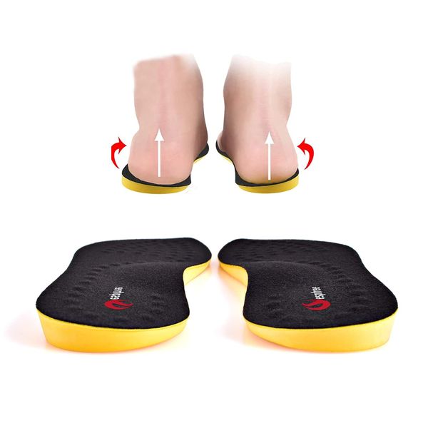 Insole, Arch Insole, Arch Support, Insole, Shock Absorption, Unisex, Available in 4 Sizes (L 10.2 - 10.8 inches (26 - 27.5 cm))