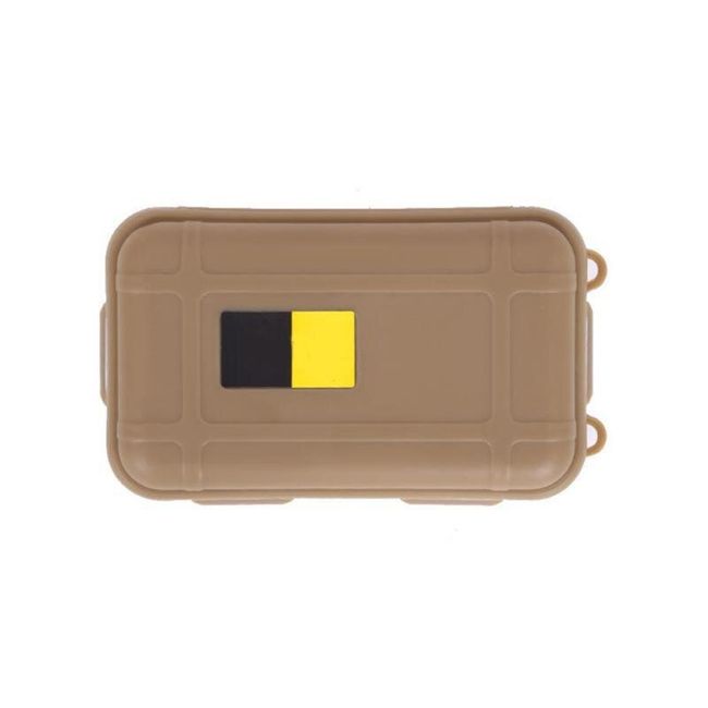 Waterproof Container Box Storage Shockproof Travel Outdoor Brown