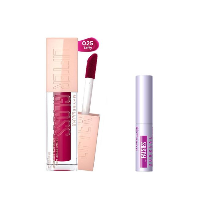 Maybelline New York Lifter Gloss Nemlendirici Dudak Parlatıcısı 25 Taffy & Mini Falsies Surreal Maskara 4.7 ml Makyaj Seti