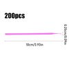 200pcs Micro Applicator Brushes, Pink Disposable Micro Brushes Make Up Micropore Brushes Microbrush Applicators for Eyelash Extensions