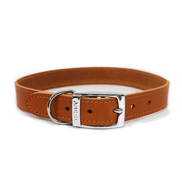Ancol Heritage Leather Collar Tan 50-59cm Size 7