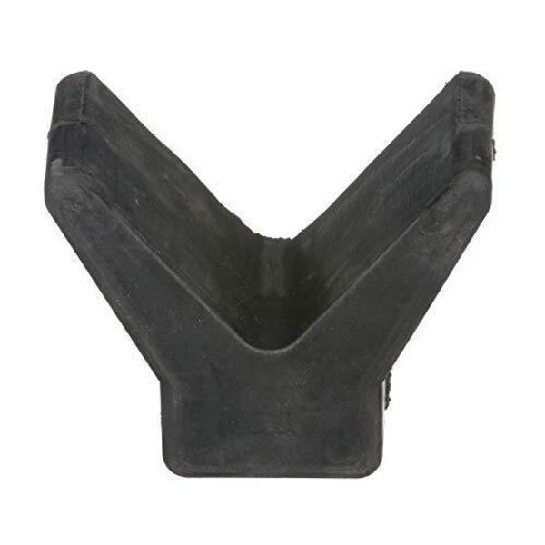 Attwood 11200-1 Boat Trailer Rubber Bow Stop V-Block Black 2-Inch by 2-Inch