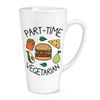 Part-Time Vegetarian 17oz Large Latte Mug Cup