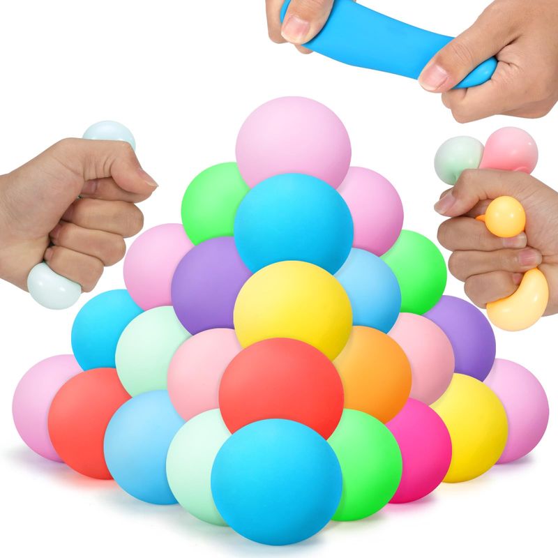 36Pcs Stress Balls Set for Adults and Kids - Squishy Ball Sensory ...