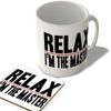 McMug - Relax - I'm The Master - Mug and Coaster Set, Ceramic, 11fl.oz.