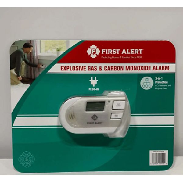 FIRST ALERT  3-in-1 Explosive Gas & Carbon Monoxide Alarm