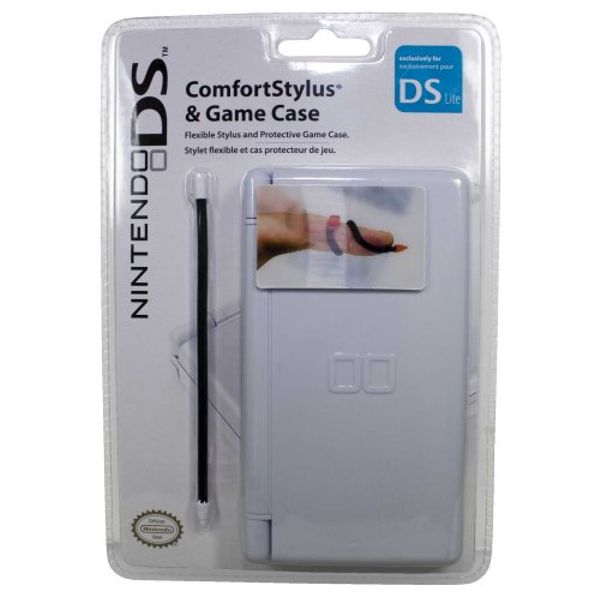 Nintendo DS Lite / DS - Game Case und flexibler Stift, pink, schwarz oder weiß (farblich sortiert)