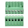 sourcing map 6-Pin 5.08mm Pitch Right Angle PCB Screw Terminal Block Connector 5 Sets