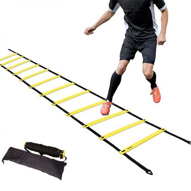 Flexibility Agility Ladder Outdoor Indoor Adjustable Training Agile Stairs Fitness Boxing Soccer Speed,[02] 3m 6rung