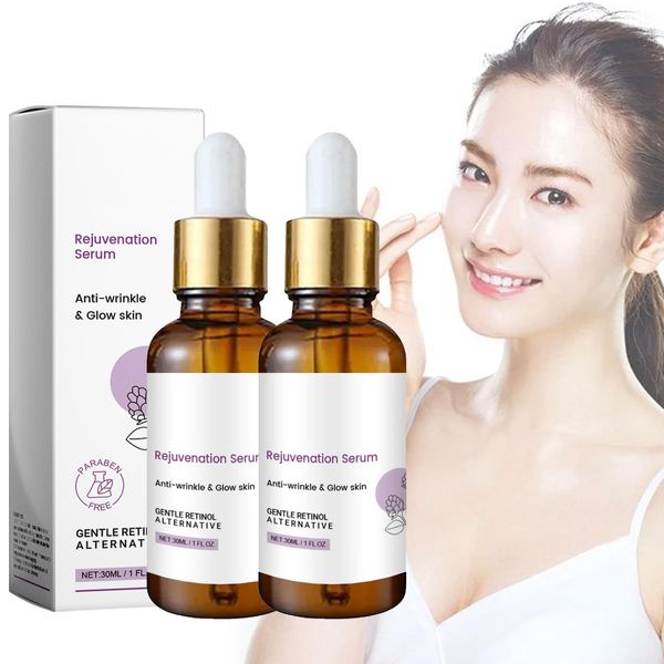 Retinol Serum For Wrinkles, Retinol Skin Rejuvenating Essence Reduce Wrinkles Even Skin Tone Facial Serumwith Safe Ingredients,Retinol Korean, Face Serum For All Skin(2pcs)