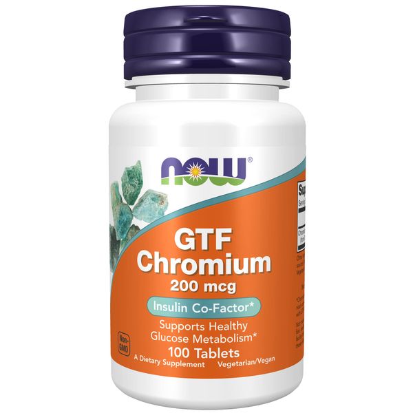 GTF Chromium 200mcg 100 Tablets (Pack of 2)