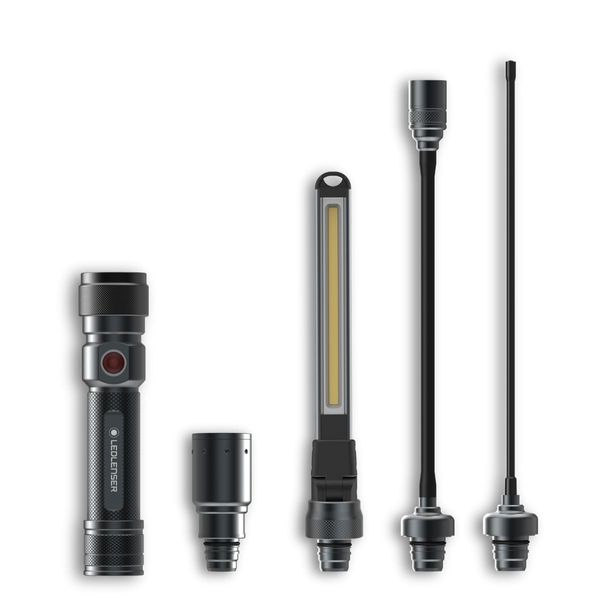 Ledlenser Workers Friend 4-in-1 LED Torch | Flashlight LED Rechargeable 280 Lumen | Survival Equipment | Tactical Lamp Bright | Military Equipment Gadget | Battery Rechargeable | Outdoor Lamps