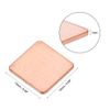 sourcing map Flat IC Chipset Thermal Copper Heatsink for CPU GPU 15 x 15 x 1mm 10pcs