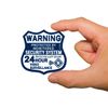 Security Label | Warning; 24-Hour Video Surveillance | Medium Size