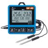 Shinwa Sokutei 73126 Digital Thermometer I with Data Log Function Separating Twin Probe, Dustproof and Waterproof