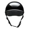 LEAD Industries ELZO Half Helmet, Free Size, Black Metallic