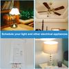 DEWENWILS Indoor in Wall Timer Switch for Lights,Fans,7 Day 7 ON/Off Settings 