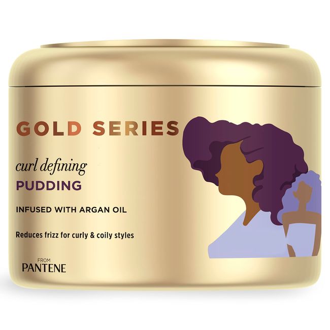 Pantene Gold Series, Curl Defining Pudding, from Pro-V, for African American, Ethnic and Curly Hair Care, 7.6 fl oz