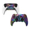 PlayVital PS5 Edge Controller Skin Sticker Sticker, Custom Decal Wrap Sticker for PS5 Edge Wireless Controller [Psychedelic Leaf] 2 Sets