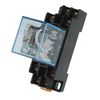 Sourcingmap 35mm DIN Rail DPDT 8P General Purpose Power Relay AC 24V Coil w Socket