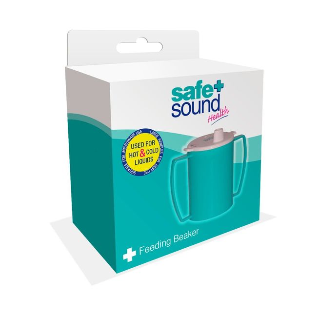 Safe + Sound Adult Care Feeding Beaker for Hot and Cold Drinks