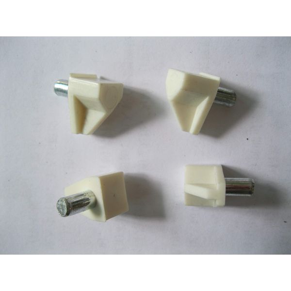 20 Pcs/pk White Plastic Shelf Support Pin Peg Cabinet Book Shelves