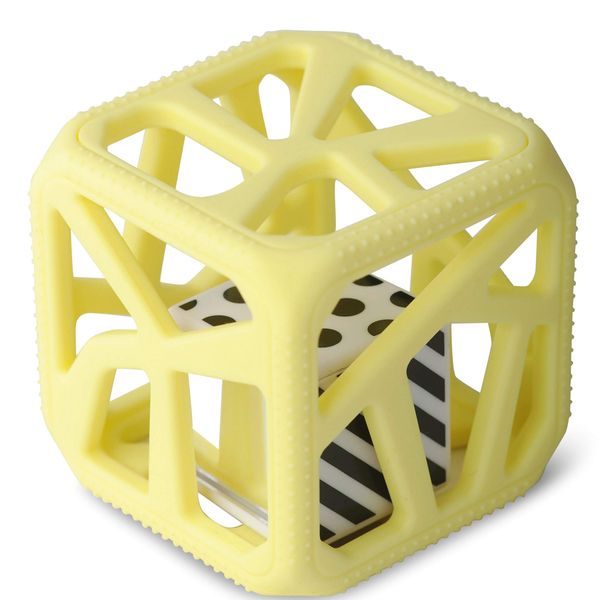 Malarkey Kids MK-CC06Y Yellow Chew Cube Teething Toy