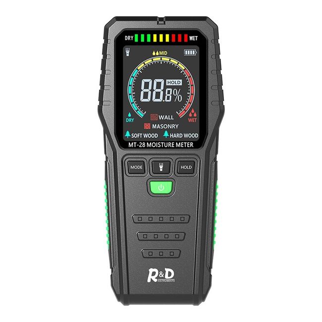 R&D Wood Moisture Meter MT-19 Digital Humidity Detector Hygrometer With  Replaceable Probe HD screen Timber Wall Carton tester