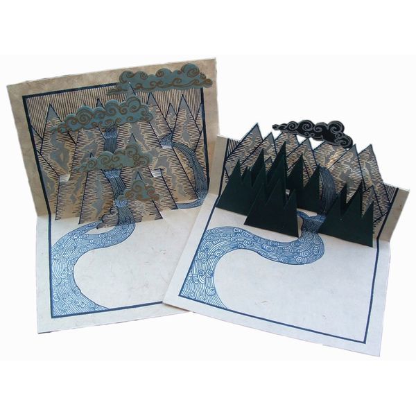 Pop-Up Mountain Set of Six Cards & Envelopes