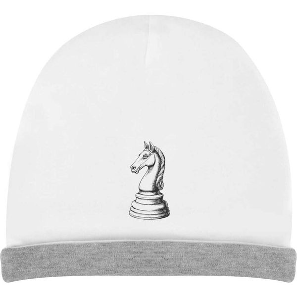 'Chess Knight Piece' Kids Slouch Hat (KH00033630) White