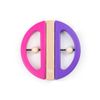 Tegu Swivel Bug Magnetic Building Block Set, Pink & Purple