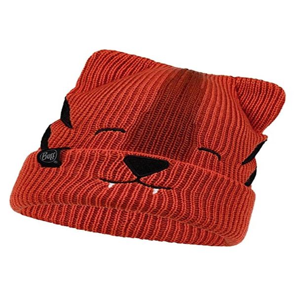 Buff Knitted Hat Funn Unisex One Size Black
