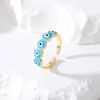 Evil Eye Ring, Gold, Golden Eyes, Turquoise