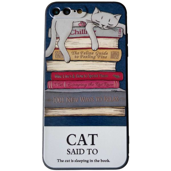 KOLO iPhone Compatible 7 Plus 8 Plus Case, iPhone 7 Plus Case, iPhone 8 Plus Case, Cute Cat Pattern Cat Smartphone Case Smartphone Cover iPhone 7 Plus iPhone 8 Plus