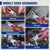 WORKPRO Diagonal Cutting Pliers with Wire Stripper, 200mm Heavy Duty Cr-V Wire Cutters, Multi-Function High Leverage Side Cutters Industrial Pliers