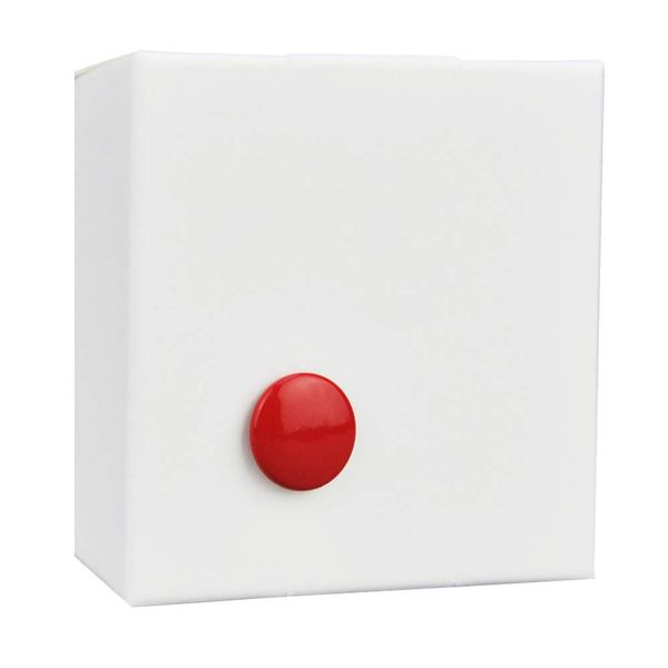 JJC SRB-B10R Brass Soft Release Button Fits Cameras with a Shutter Release Socket that compatible with a Mechanical Shutter Release Cable (Convex Surface) (Bright Red)
