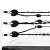 Black Barbed Wire War Ring Ropes for Wrestling Action Figure Rings